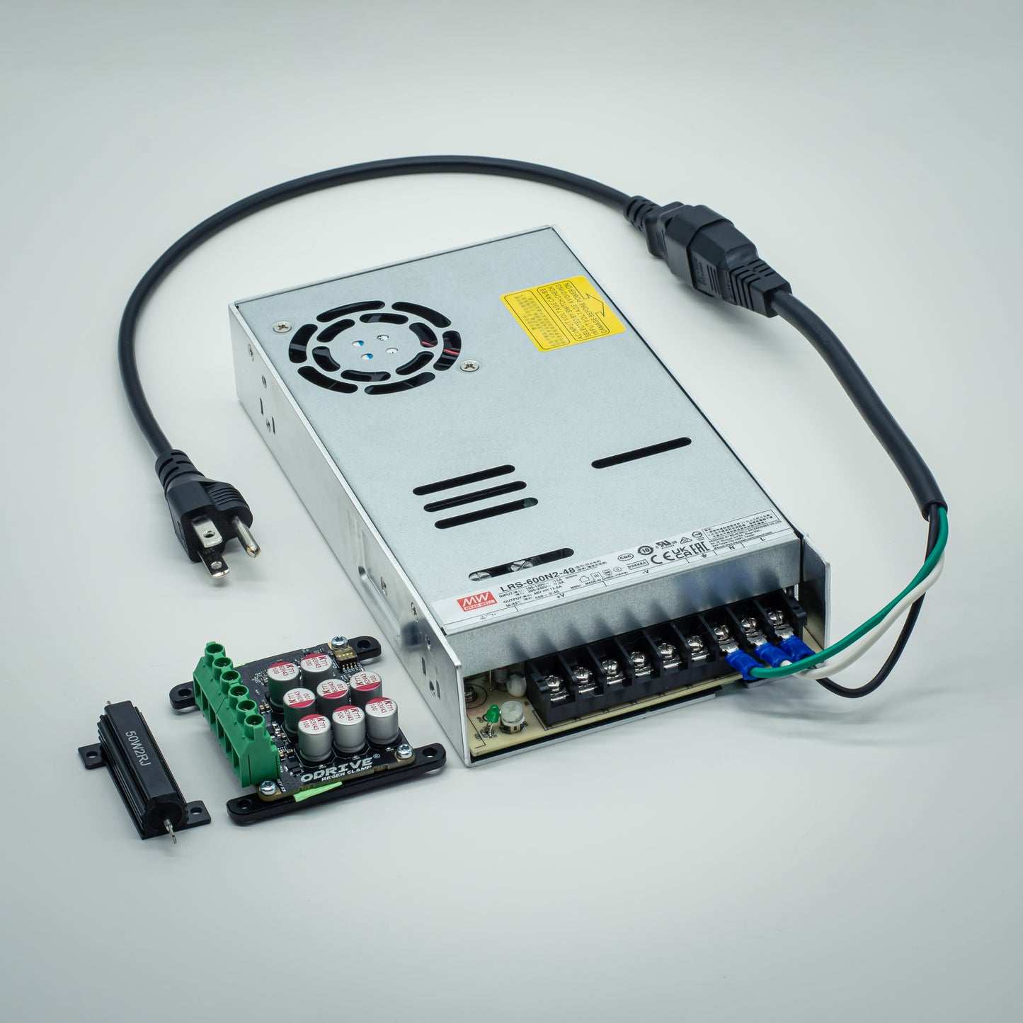 ODrive Regen Clamp and 48V 600W High Peak Power Supply Kit